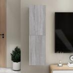 vidaXL Tv-wandmeubel 30,5x30x110 cm grijs sonoma, Huis en Inrichting, Kasten |Televisiemeubels, Verzenden, Nieuw