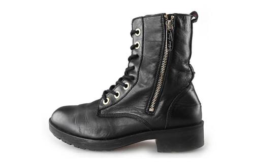Tommy Hilfiger Veterboots in maat 37 Zwart | 5% extra, Kleding | Dames, Schoenen, Zwart, Zo goed als nieuw, Overige typen, Verzenden