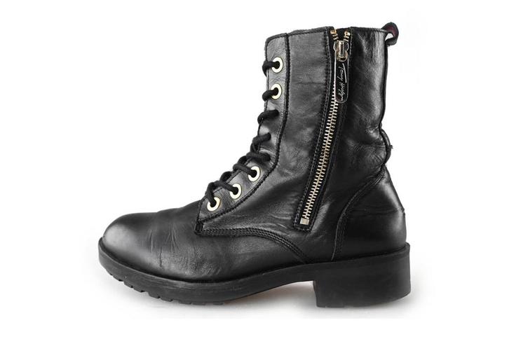 Tommy Hilfiger veterboots in maat 37 Zwart | 15% korting, Kleding | Dames, Schoenen, Zwart, Zo goed als nieuw, Overige typen, Verzenden