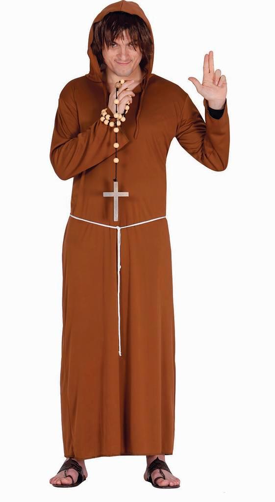 Monnik Kostuum Bruin L, Kleding | Heren, Carnavalskleding en Feestkleding, Nieuw, Verzenden