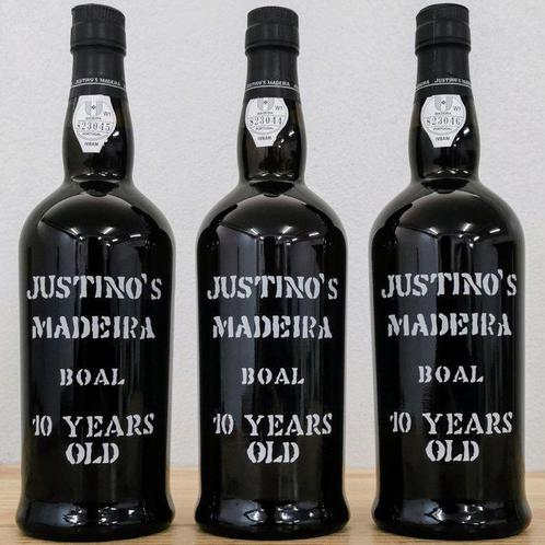 Justinos 10 years old Boal - Madeira - 3 Flessen (0.75, Verzamelen, Wijnen