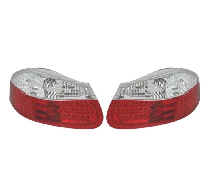 FEUX ARRIÈRE PORSCHE BOXSTER 986 96-04 LED ROUGE CHROMÉ, Auto-onderdelen, Verlichting, Verzenden