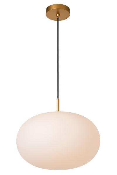Hanglamp Lucide ELYSEE -  - Ø 38 cm - 1xE27 - Opaal, Huis en Inrichting, Lampen | Hanglampen, Nieuw, Verzenden