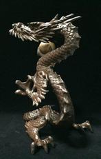 Dragon / Japanese Vintage Metal Statue (22cm) - Beeld Metaal