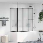 vidaXL Douchescherm Anders Zwart 120 x 70 x 137 cm Aluminium, Doe-het-zelf en Bouw, Sanitair, Verzenden, Nieuw