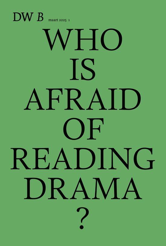 Who is afraid of reading drama? 9789463838955, Boeken, Literatuur, Zo goed als nieuw, Verzenden