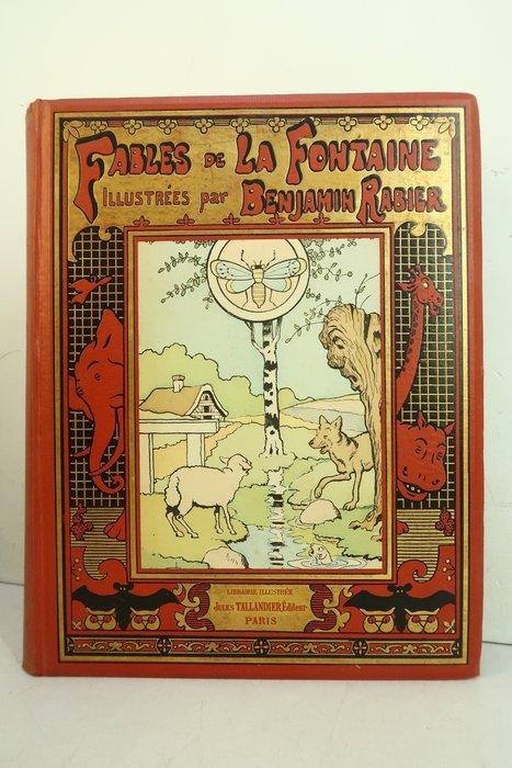 Benjamin Rabier - Fables de La Fontaine [cartonnage, Antiek en Kunst, Antiek | Boeken en Manuscripten
