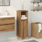 vidaXL Badkamerkast 30x30x100 cm bewerkt hout artisanaal, Verzenden, Nieuw