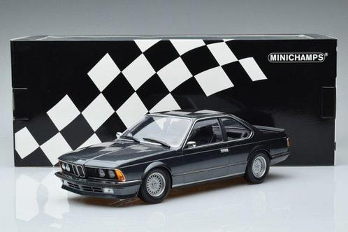 Minichamps 1:18 - Coupé miniature - BMW 635 CSi - Gris, Hobby en Vrije tijd, Modelauto's | 1:5 tot 1:12