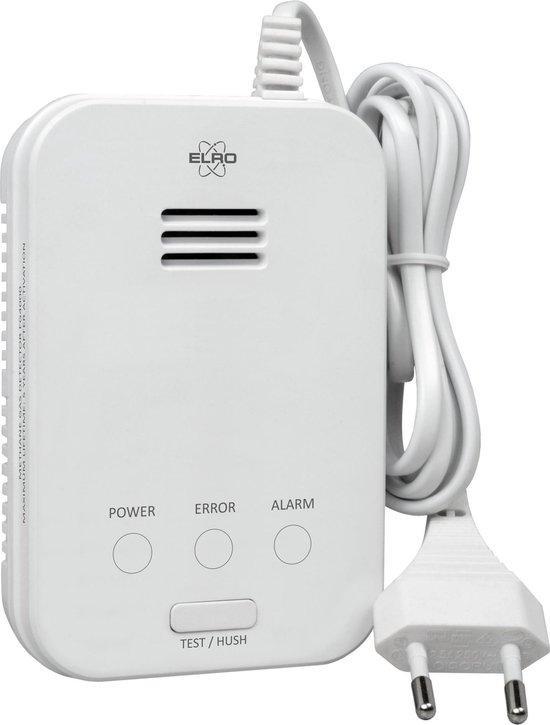 ELRO FG4000P Gasmelder - 230v - Detectie van methaangas, Doe-het-zelf en Bouw, Alarmsystemen, Zo goed als nieuw, Verzenden