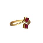 Bague - 18 carats Or jaune - 0.68ct. tw. Rubis, Nieuw
