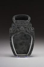 Chinees inktsteen met Japanse doos - Japan - Shwa periode, Antiek en Kunst