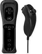 Wii Controller / Remote Zwart + Nunchuk Zwart (Third Part..., Consoles de jeu & Jeux vidéo, Ophalen of Verzenden