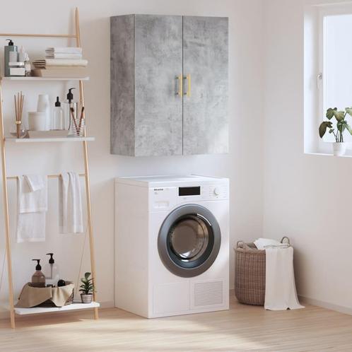 vidaXL Wandkast 69,5x34x90 cm betongrijs, Huis en Inrichting, Kasten | Dressoirs, Nieuw, Verzenden