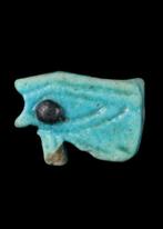 Oude Egypte, late periode Faience Wedjat Amulet (Zonder