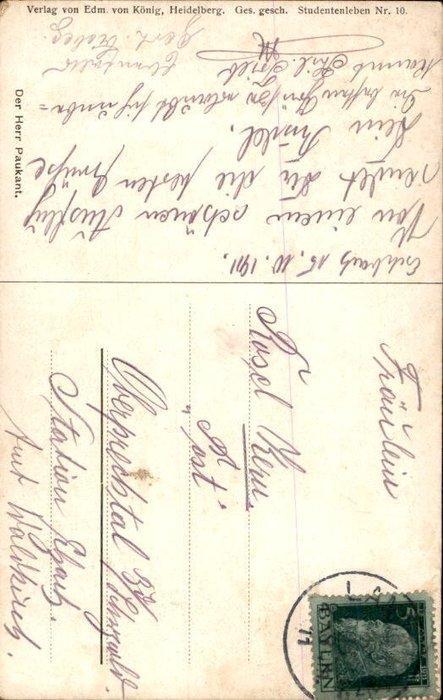 Fantasie, Man - Mannen - Heer - Jongen - Ansichtkaart (125), Verzamelen, Postkaarten | Buitenland