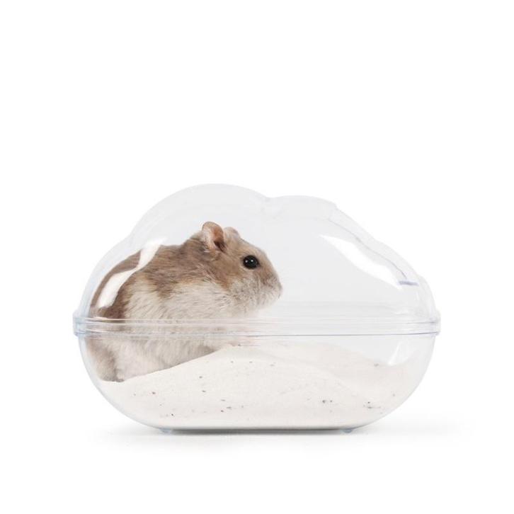Hamster Gerbil Zandbak Afgesloten Huisje - Bakje Zand - Toil, Verzamelen, Overige Verzamelen, Verzenden