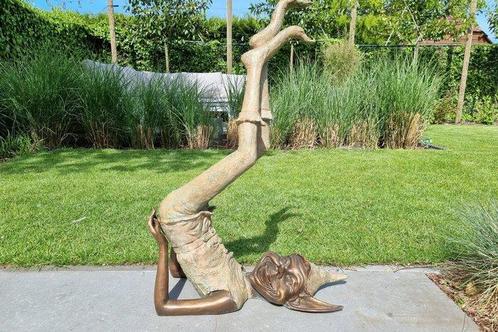 Sculpture, Laaf - tuinkabouter - 80 cm - Bronze, Antiek en Kunst, Curiosa en Brocante