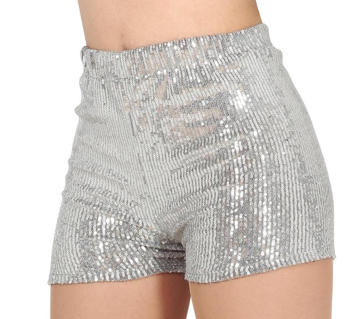Zilveren Glitter Broek L, Hobby en Vrije tijd, Feestartikelen, Nieuw, Verzenden