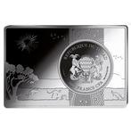 Tsjaad. 1 oz 1000 CFA Chad Kangaroo Silver Coin-bar Set
