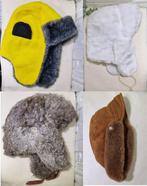 Collection thématique - 4 chapeaux uniques de style ushanka, Antiquités & Art