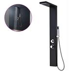 vidaXL Douche paneelsysteem aluminium matzwart, Verzenden, Nieuw