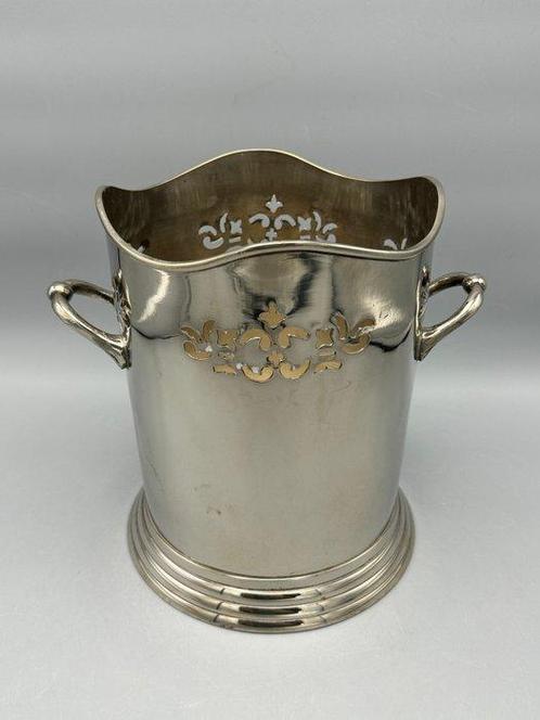 Champagne koeler - Verzilverd - Verzilverde wijnkoeler, Antiek en Kunst, Curiosa en Brocante