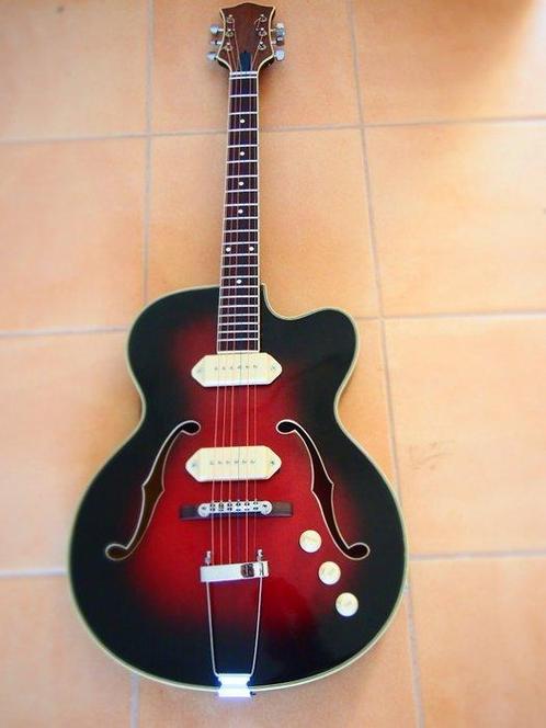 Musima - Semi Hollow body guitar - - Guitare semi-acoustique, Muziek en Instrumenten, Snaarinstrumenten | Gitaren | Akoestisch