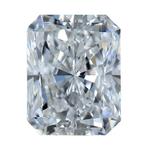 1 pcs Diamant - 0.91 ct - Briljant, Radiant - F - IF (intern