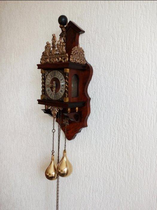 Horloge de Zaandam/Zaanse - Laiton, Bois - 1970-1980, Antiquités & Art, Antiquités | Horloges