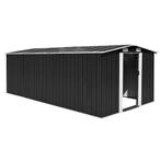 vidaXL Tuinschuur 257x489x181 cm metaal antracietkleurig, Tuin en Terras, Verzenden, Nieuw