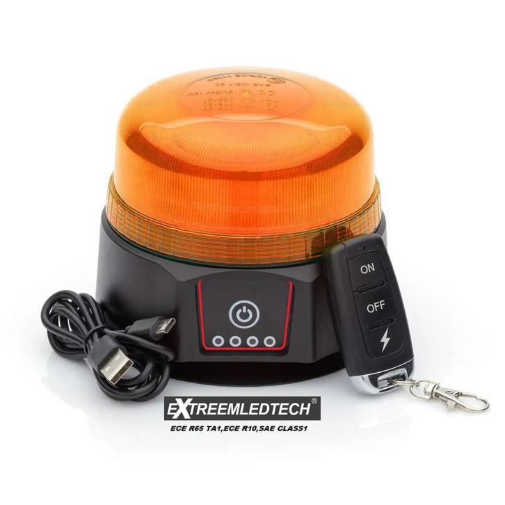 ZL-XR Oplaadbaar led zwaailamp ECER65 Magneet + Zuignap mont, Auto-onderdelen, Verlichting, Nieuw, Ophalen of Verzenden