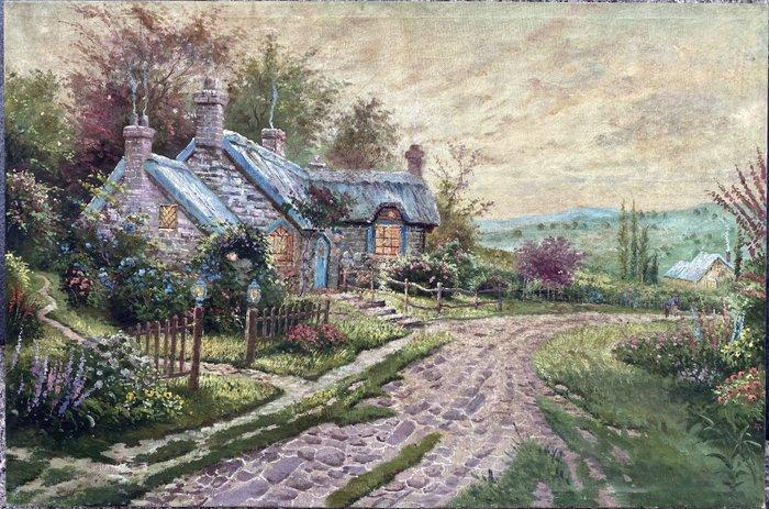 After Thomas Kinkade - A Peaceful Time, Antiek en Kunst, Kunst | Schilderijen | Klassiek