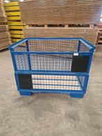 Gitterbox 1240x835x970mm blauw gebruikt (als nieuw), Doe-het-zelf en Bouw, Ophalen of Verzenden, Nieuw