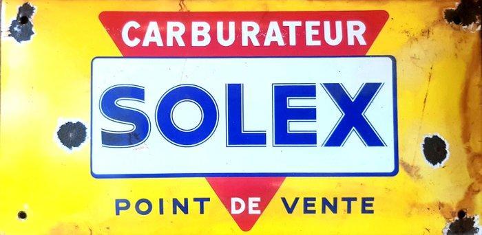 Solex - Carburateur SOLEX - Emaille plaat - Emaille, Antiek en Kunst, Antiek | Wandborden en Tegels