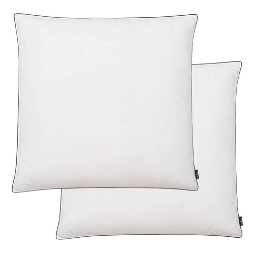 vidaXL Kussens 2 st licht 80x80 cm dons-/verenvulling wit, Huis en Inrichting, Slaapkamer | Beddengoed, Nieuw, Verzenden