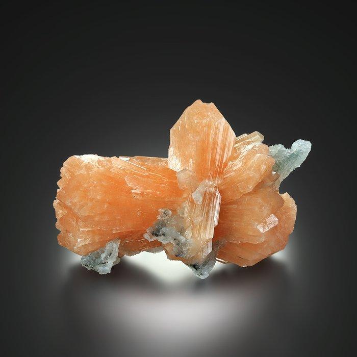 Fantastische STILBITE Bow met QUARTZ uit Jalgaon INDIA, Verzamelen, Mineralen en Fossielen