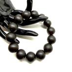 Armband met Baltische amberkralen in zwart kers, 16 mm, 34,3, Nieuw