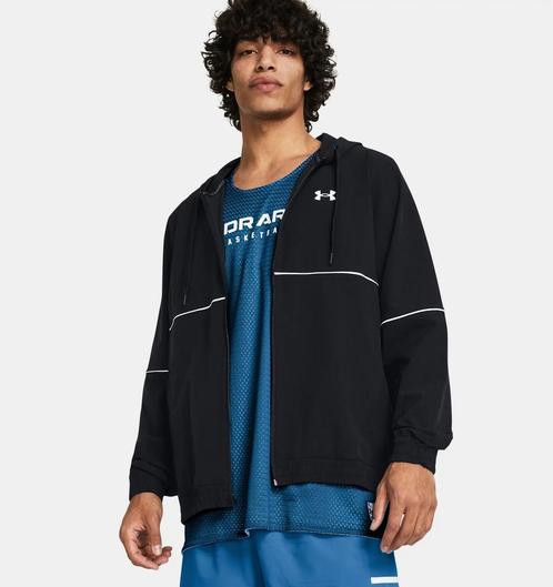 Under Armour Zone Woven Jacket-Blk - Maat LG, Kleding | Heren, Truien en Vesten, Zwart, Nieuw, Ophalen of Verzenden