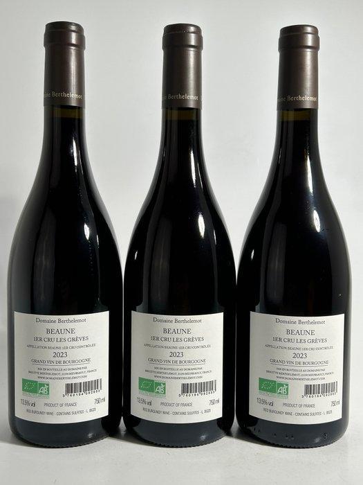 2023 Domaine Berthelemot - Les Grèves - Beaune 1er Cru - 3, Verzamelen, Wijnen