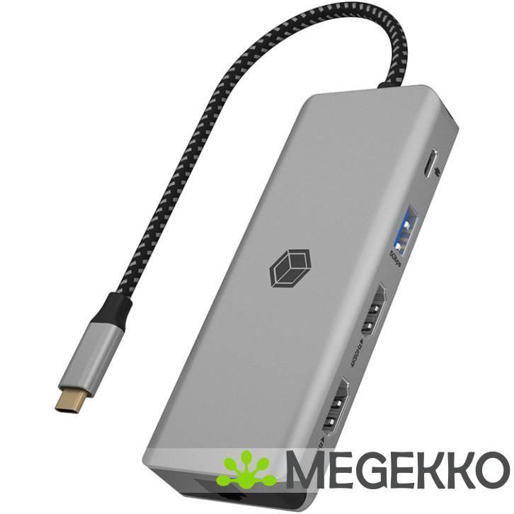 ICY BOX IB-DK4012-CPD Bedraad USB 3.2 Gen 1 (3.1 Gen 1), Computers en Software, Overige Computers en Software, Nieuw, Verzenden