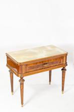Nachtkastje - Buxushout, Messing, Onyx, Palissander, Walnoot, Antiek en Kunst, Curiosa en Brocante