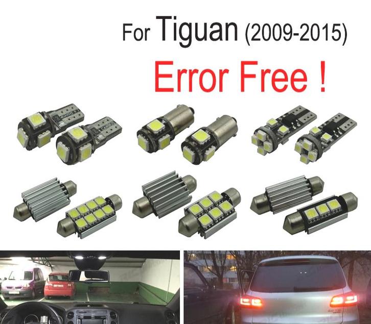 Kit 14 Ampoules Led Intérieur Pour Volkswagen Vw Tiguan 09-1, Auto-onderdelen, Verlichting, Verzenden