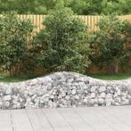 vidaXL Schanskorf gewelfd 200x50x40/60 cm gegalvaniseerd, Tuin en Terras, Verzenden, Nieuw