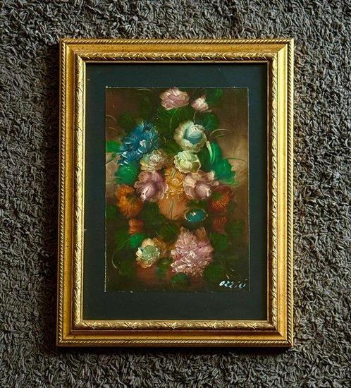 Anna Ozzici (XX) - Fiori, Antiek en Kunst, Kunst | Schilderijen | Klassiek