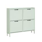 2dekans | SoBuy Schoenenkast FSR100-GR - 4 Klaplades - 100 x, Huis en Inrichting, Kasten | Schoenenkasten, Ophalen of Verzenden