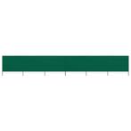 vidaXL Windscherm 6-panelen 800x120 cm stof groen, Tuin en Terras, Verzenden, Nieuw