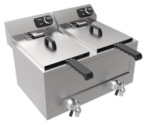 CombiSteel elektrische friteuse 8+8L, Zakelijke goederen, Horeca | Keukenapparatuur, Ophalen of Verzenden