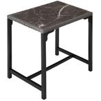 tectake Wicker bartafel Kutina 96x65x100cm - grijs, Tuin en Terras, Verzenden, Nieuw