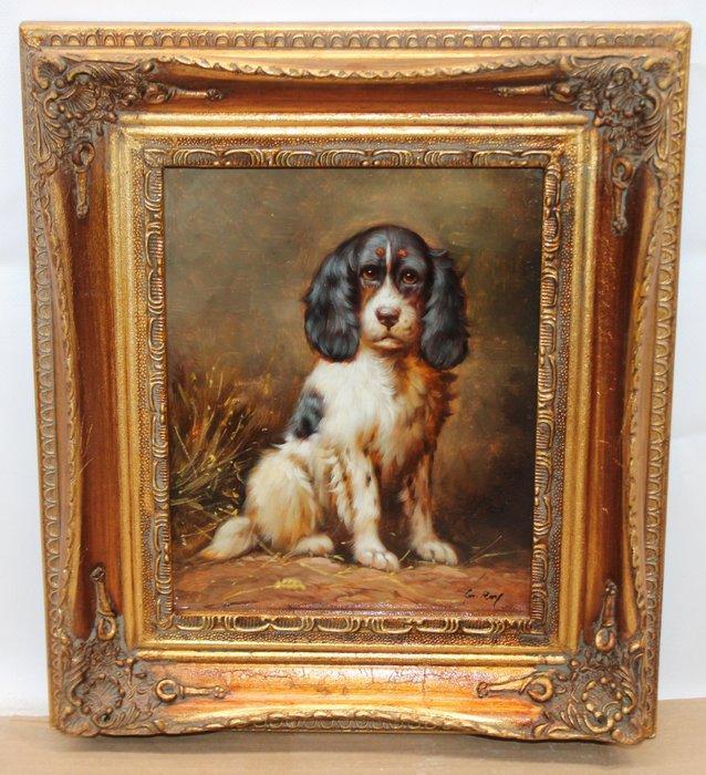 Escuela inglesa (XX) - NO RESERVE - Retrato de un Cavalier, Antiek en Kunst, Kunst | Schilderijen | Klassiek